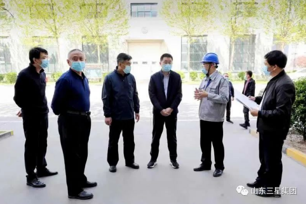 鄒平市委常委、宣傳部長(zhǎng)，副市長(zhǎng)商獻(xiàn)文來(lái)山東三星集團(tuán)調(diào)研