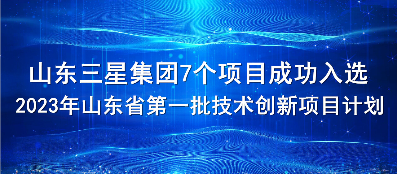 喜報(bào)！山東三星集團(tuán)7個(gè)項(xiàng)目成功入選2023年山東省第一批技術(shù)創(chuàng)新項(xiàng)目計(jì)劃